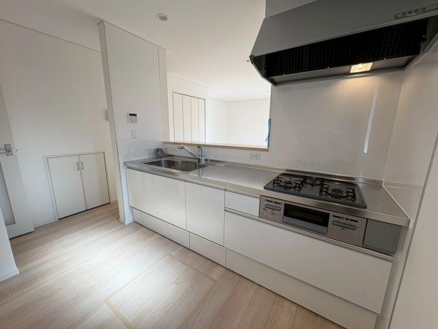 高知市中須賀町 第2 新築戸建て1号棟の外観パース|たくさん干せる大きなバルコニー付きです。洗濯物が通りから見えないのも嬉しいポイント。