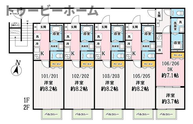 キャメル西所沢プレミアの間取り