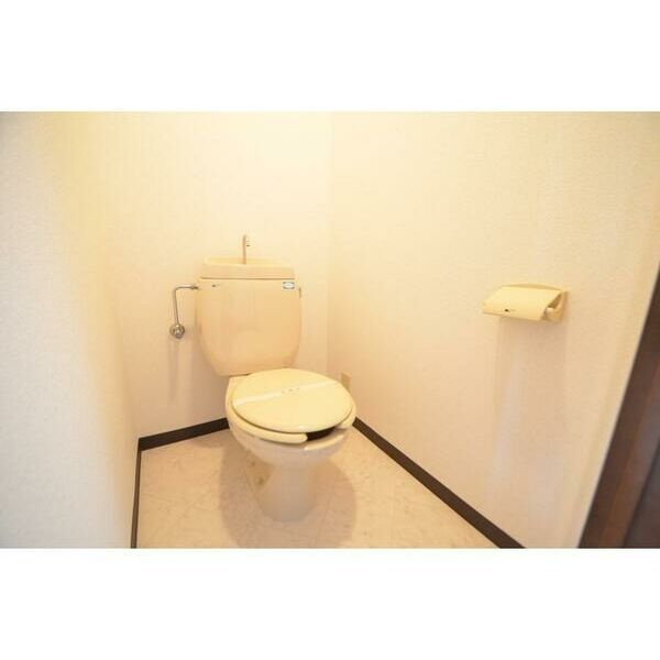 光明池サニーハイツのトイレ|落ち着いた色調のトイレです