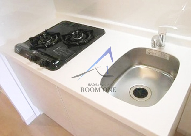 ＧＥＮＯＶＩＡ亀戸ｇｒｅｅｎ　ｗａｌｌのキッチン|キッチンです。