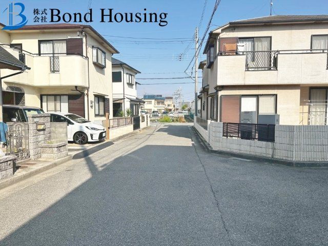 西江井ヶ島駅まで徒歩7分　大久保町西島　新築限定1棟の前面道路含む現地写真