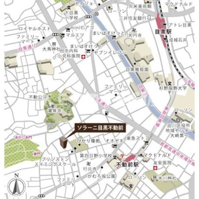 【地図】 | ソラーニ目黒不動前
