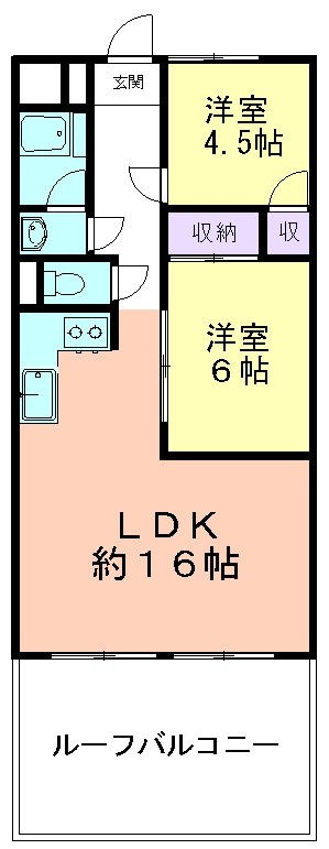 キョウエイハイツ小平の間取り