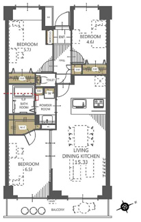 【間取り】 | レジデンシャル武蔵浦和ザ・マークプレイス