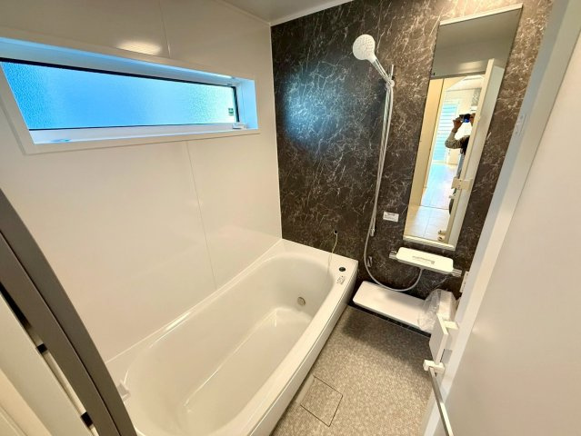 吾川郡いの町　新築一戸建ての浴室|浴室乾燥機付きで、雨の日のお洗濯も快適に