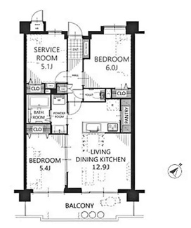 【間取り】 | グリーンミユキ朝日
