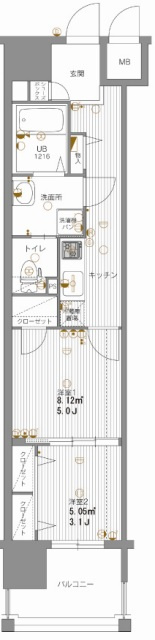 新品家具付きマンション渡辺通30(KaGood福岡)
