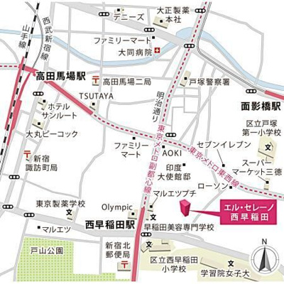 【地図】 | エル・セレーノ西早稲田