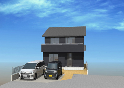 【外観パース】 | 新築住宅　高知市薊野東町　④号地 | 外観イメージ　です。