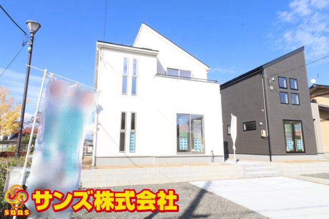 郡山市安積町笹川字北向　　　１号棟　　　安積第３小学校、安積第２中学区　の外観|南西側から見た外観