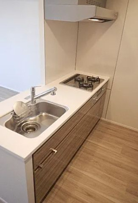【キッチン】 | ガーラ・アヴェニュー浅草 | コンパクトなキッチンで掃除もラクラク