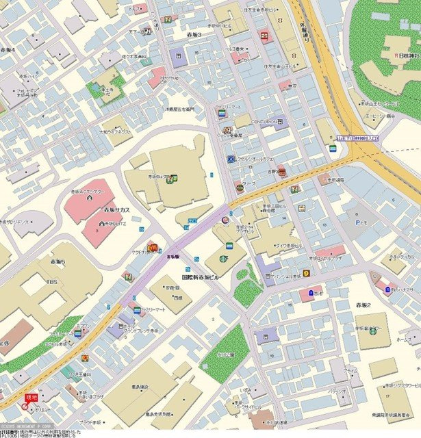 オリエント赤坂の地図