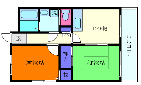 サンパレス六甲の間取り