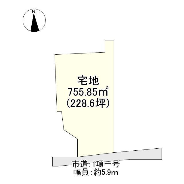 小保土地の土地図