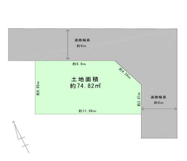 旭区清水　新築戸建用土地