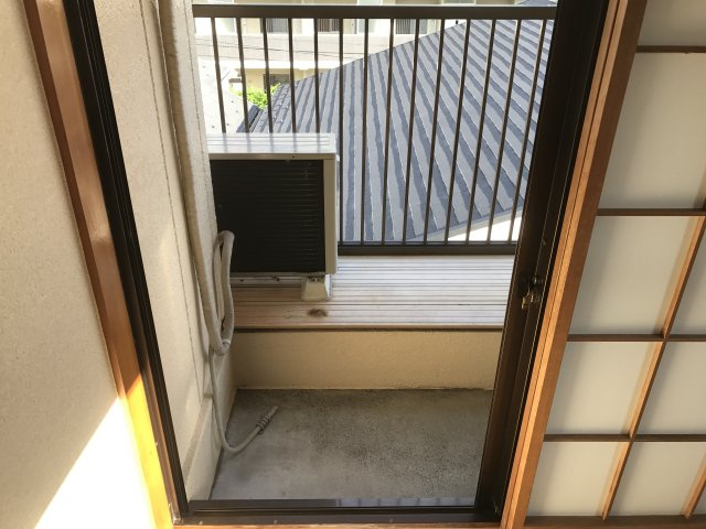 藏前コーポのバルコニー