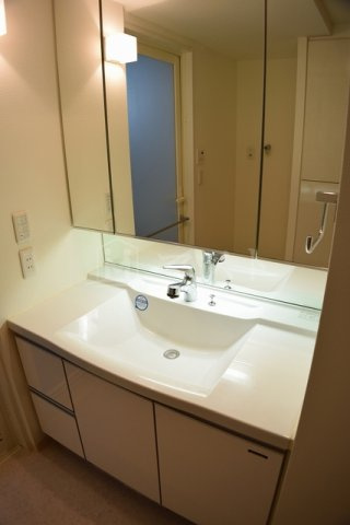 大阪市中央区日本橋２丁目の賃貸マンションの洗面所