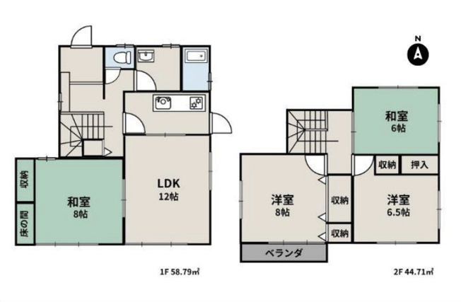 【間取り】 | 川島町八幡2丁目　中古戸建