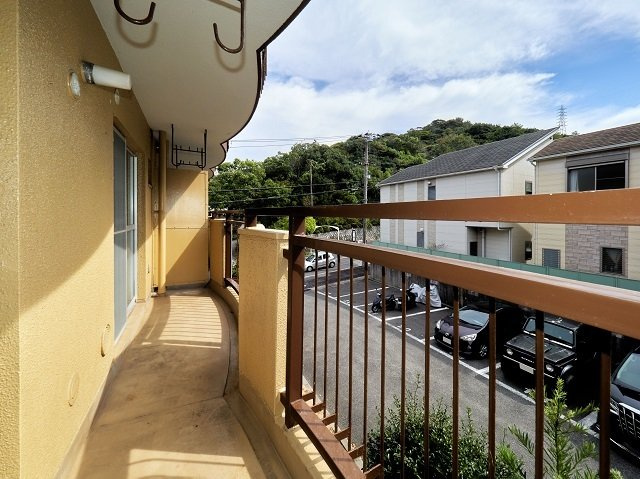 美善ハイツのバルコニー