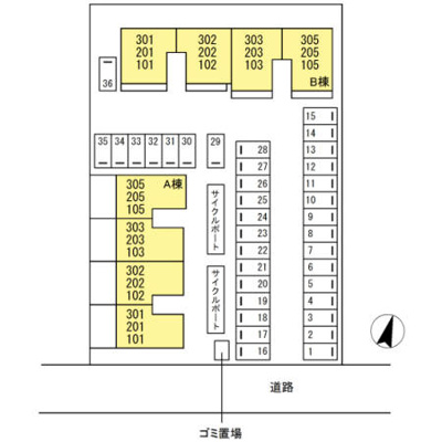 【区画図】 | D-roomS・K A棟