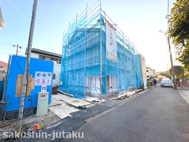 長作台１丁目　新築戸建の外観|長作台１丁目　新築戸建　土地広々５３坪！