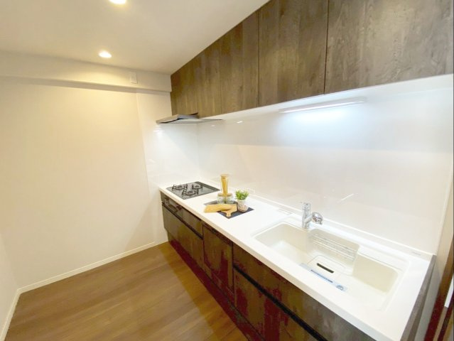 サングレート箱崎公園東のキッチン|お手入れしやすいシステムキッチン！