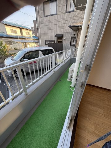 矢口コーポのバルコニー