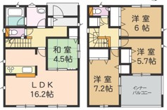 【間取り】 | ＼新 規 公 開／涌谷町涌谷第５期　１号棟
