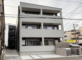 大阪市此花区梅香１丁目のビルの外観