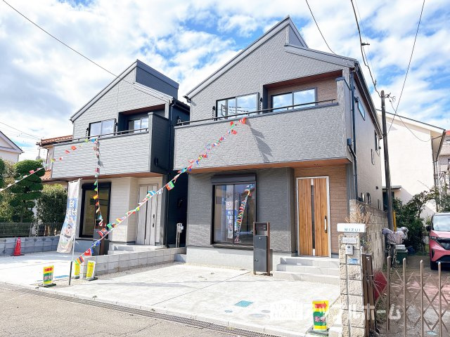 【新築戸建】鶴ヶ島市富士見第二 全2棟の前面道路含む現地写真|周辺環境にも恵まれた好立地★日当たり良好×子育てしやすい環境です！いつでもお気軽にお問合せOKです！TEL「0120-466263」