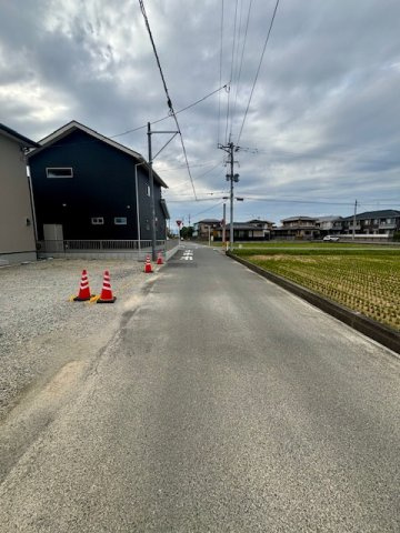 久留米市大善寺町宮本　12号地の前面道路含む現地写真