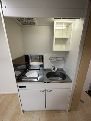 【キッチン】 | ベイルーム三ツ沢 | コンパクトなキッチンで掃除もラクラク
