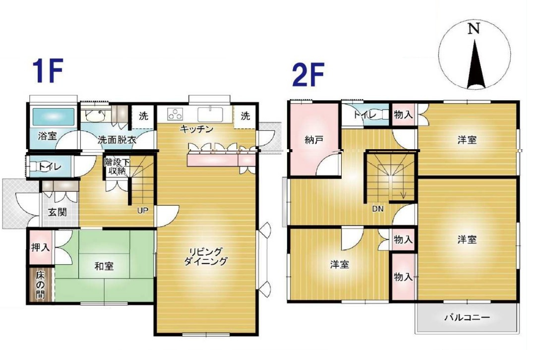 【中古戸建】太田市新田上江田町の間取り|■間取り図｜敷地面積：263.90（約79.82坪）　建物面積：124.63（約37.70坪）
