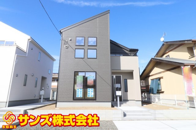 郡山市安積町笹川字北向　　　2号棟　　　安積第３小学校、安積第２中学区　の外観|南側から見た外観