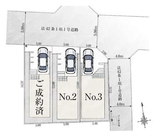 【区画図】 | 中野区丸山１丁目　新築戸建て　３号棟 | 野方駅徒歩12分の好立地に全3棟が誕生です