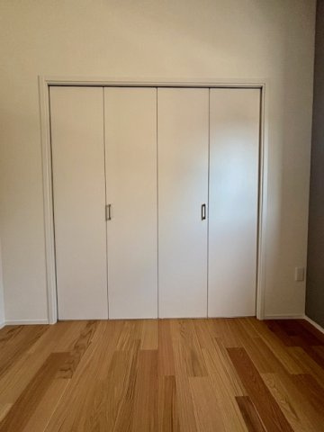 久留米市善導寺町飯田　8号地の収納|天井までの大容量クローゼット、いつでもスッキリとしたお部屋で生活できます♪