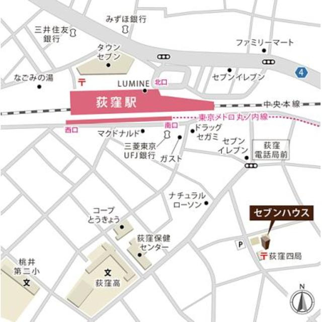 セブンハウスの地図