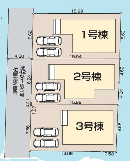 LiveleGarden.S　清瀬市中里2丁目第6　全３棟の間取り