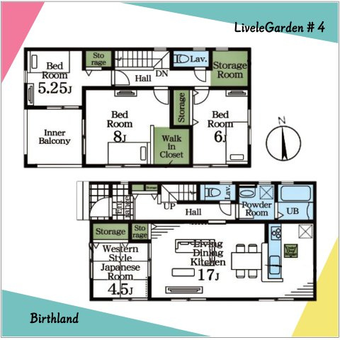 新築戸建・新築建売　寄居露梨子　鉢形小・城南中の区画図|■土地面積：285.37㎡　■建物面積：112.61㎡