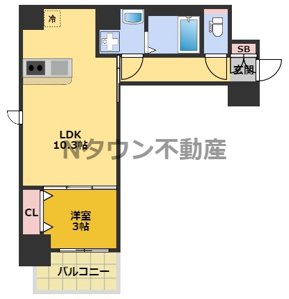 【間取り】 | ディアレイシャス東別院Ⅱ | 間取りです。