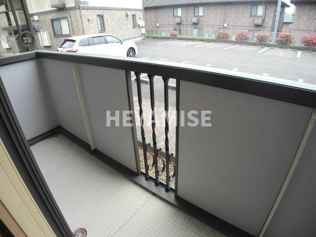 スカイコート大村Ⅱのバルコニー|※室内画像は別号室のもの