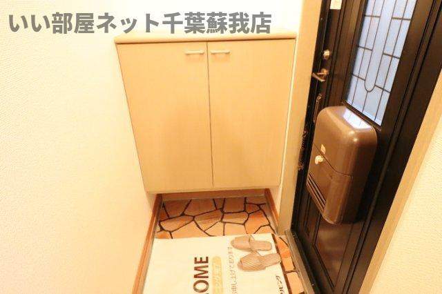 エクレール五井西　Ｆの玄関|落ち着いた玄関です