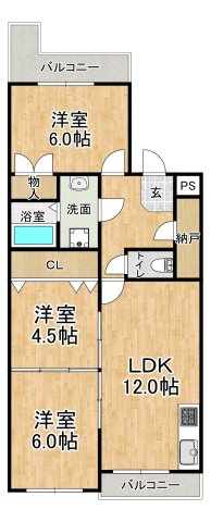 リバーグリーン藤村の間取り