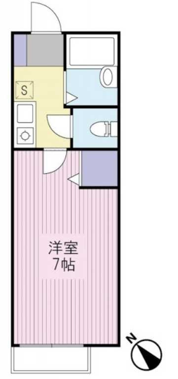 ガーデンハウス三軒茶屋　女性限定　陽当たり良好　バストイレ別の間取り