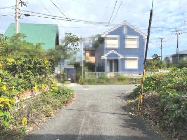 高島市マキノ町中庄47坪売地の前面道路含む現地写真