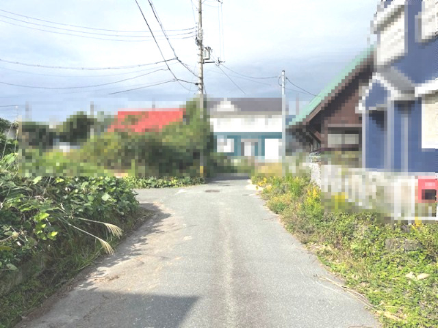 高島市マキノ町中庄47坪売地の前面道路含む現地写真