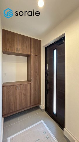 新築　所沢市北野2丁目の玄関|3月5日撮影