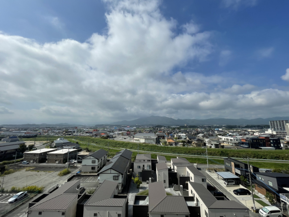アルファステイツ飯塚駅の展望|西側バルコニーからの眺望