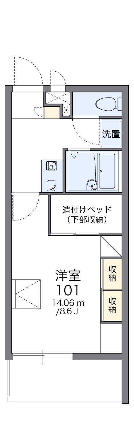 レオパレスグレイスの間取り|画像2