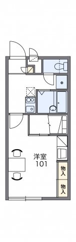 レオパレスサンハイムの間取り|画像2